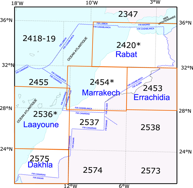 Morocco VFR maps